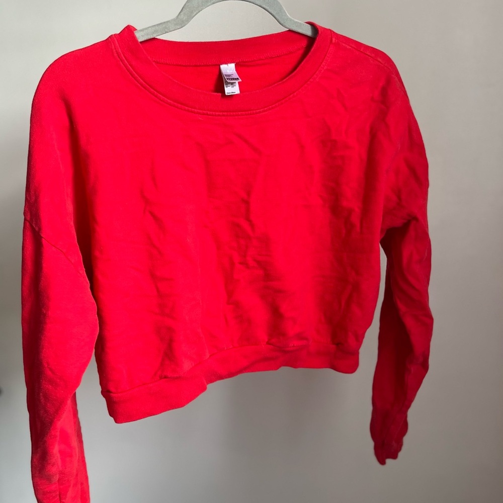 American Apparel Red Crop Top